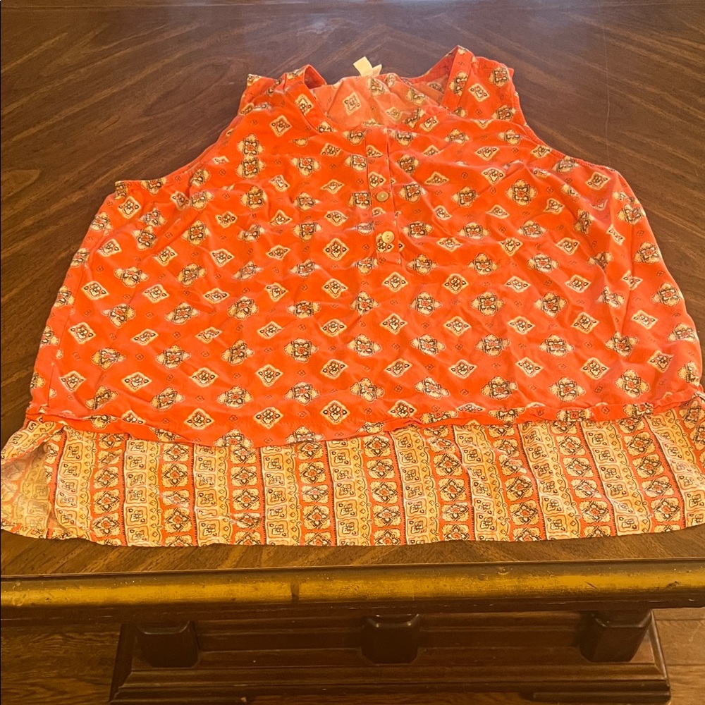 J. Jill Coral Patterned Top